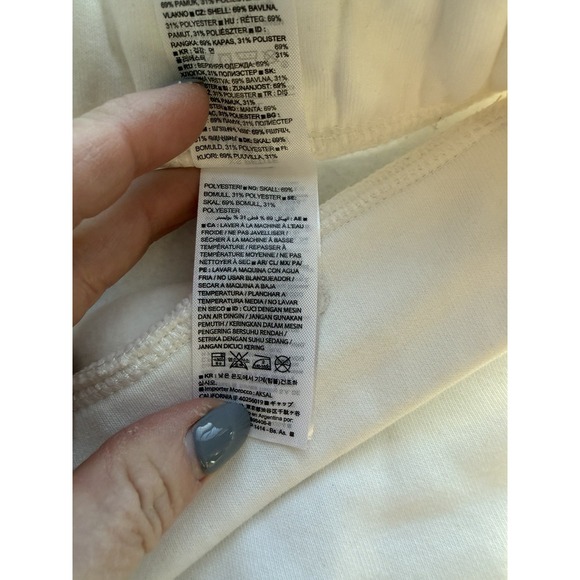 BANANA REPUBLIC Women's White Scuba Joggers Zip Pockets Running Sweat Pants XSP - Picture 15 of 16